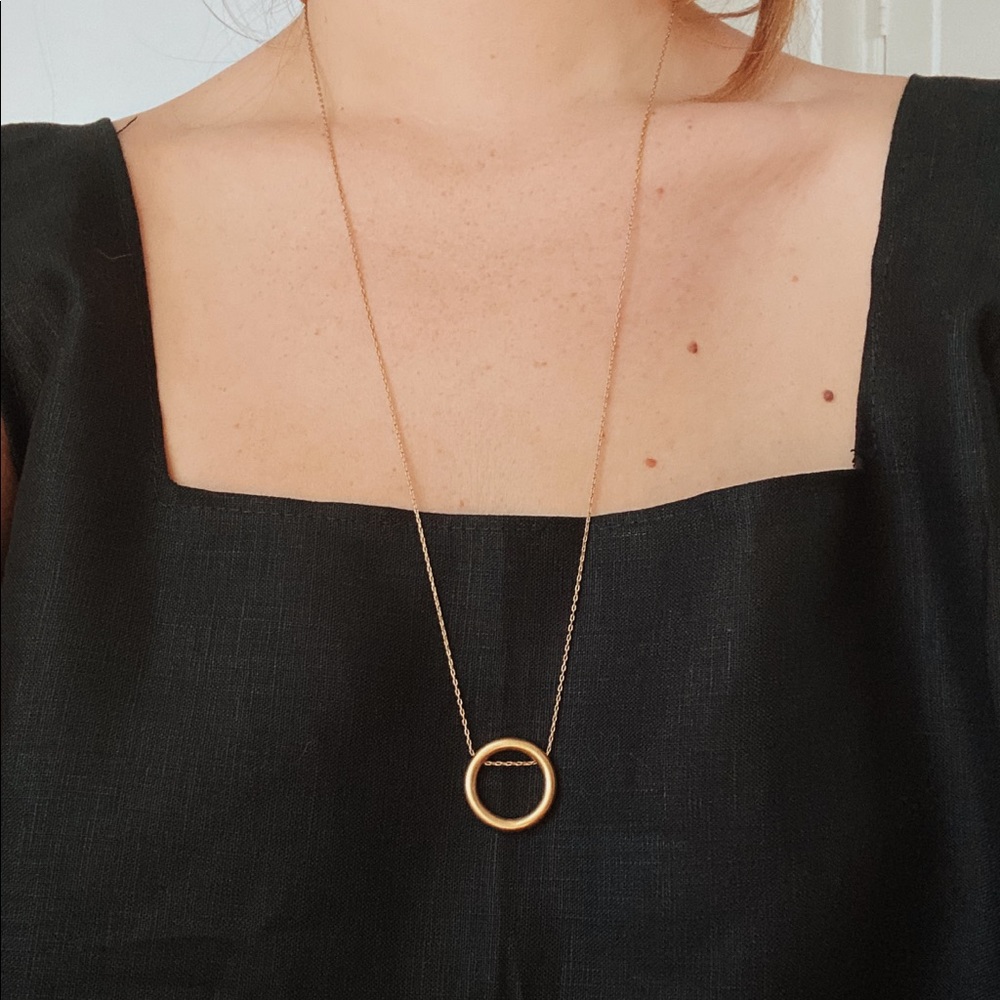 MADEWELL Open Circle Pendant Necklace